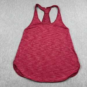 Lululemon Tank Top Womens 8 Red Heather 105 Singlet Performance Yoga Gym Active